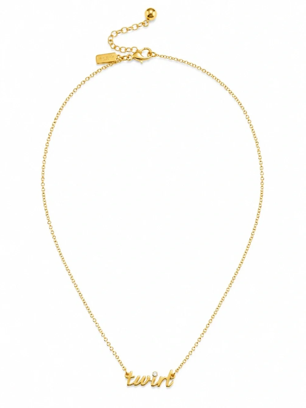 KATE SPADE • Gold Say Yes Twirl Necklace